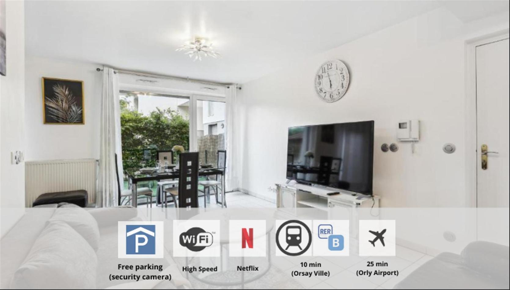 Apart-Chic-Les-Ulis With Balcon, Terrasse And Parking Les Ulis Εξωτερικό φωτογραφία